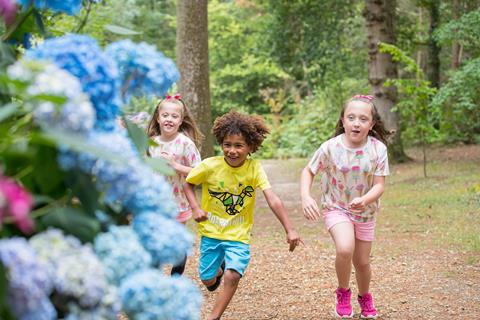 Children at Exbury Gardens