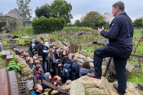A World War One trench school trip with Next Generation Travel