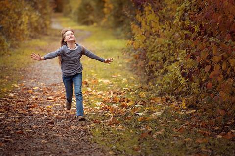 Child outdoors