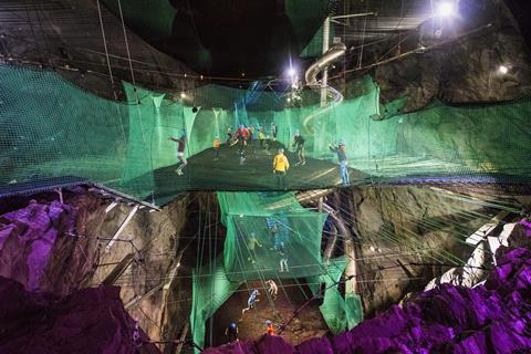 Bounce Below at Zip World Llechwedd