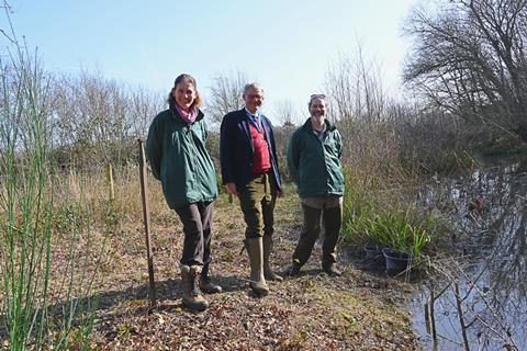 The High Sheriff of Hertfordshire planted a Black Poplar tree at Celtic Harmony Camp.
