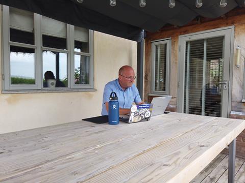 Jon Clarke's outdoors office