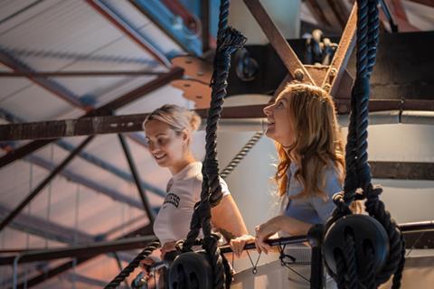 Inside the new museum space at Bristol Dockyard