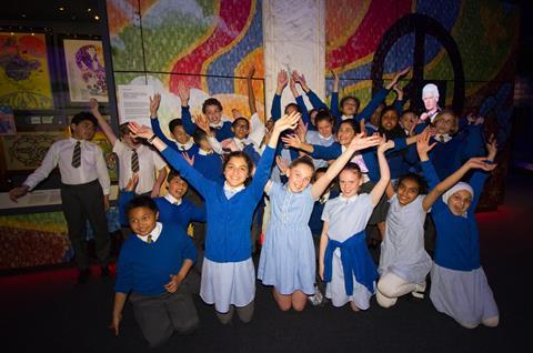 School pupils at the British Music Experience