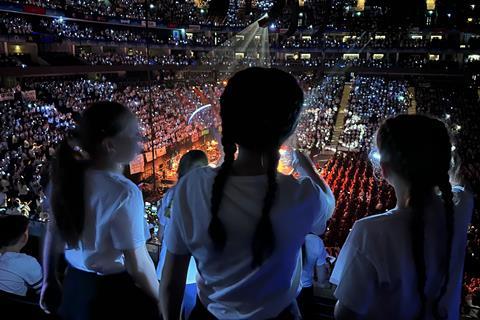 West Horndon Primary School pupils at Young Voices at the O2 Arena