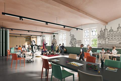 Artist rendering of Julia Rausing Learning Centre Classroom