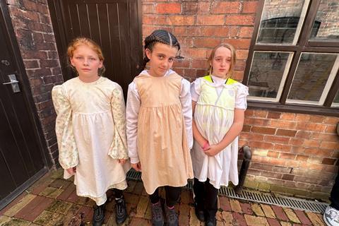 West Horndon Primary School dressing up on a history day