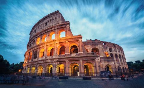 The Colosseum in Rome, Italy